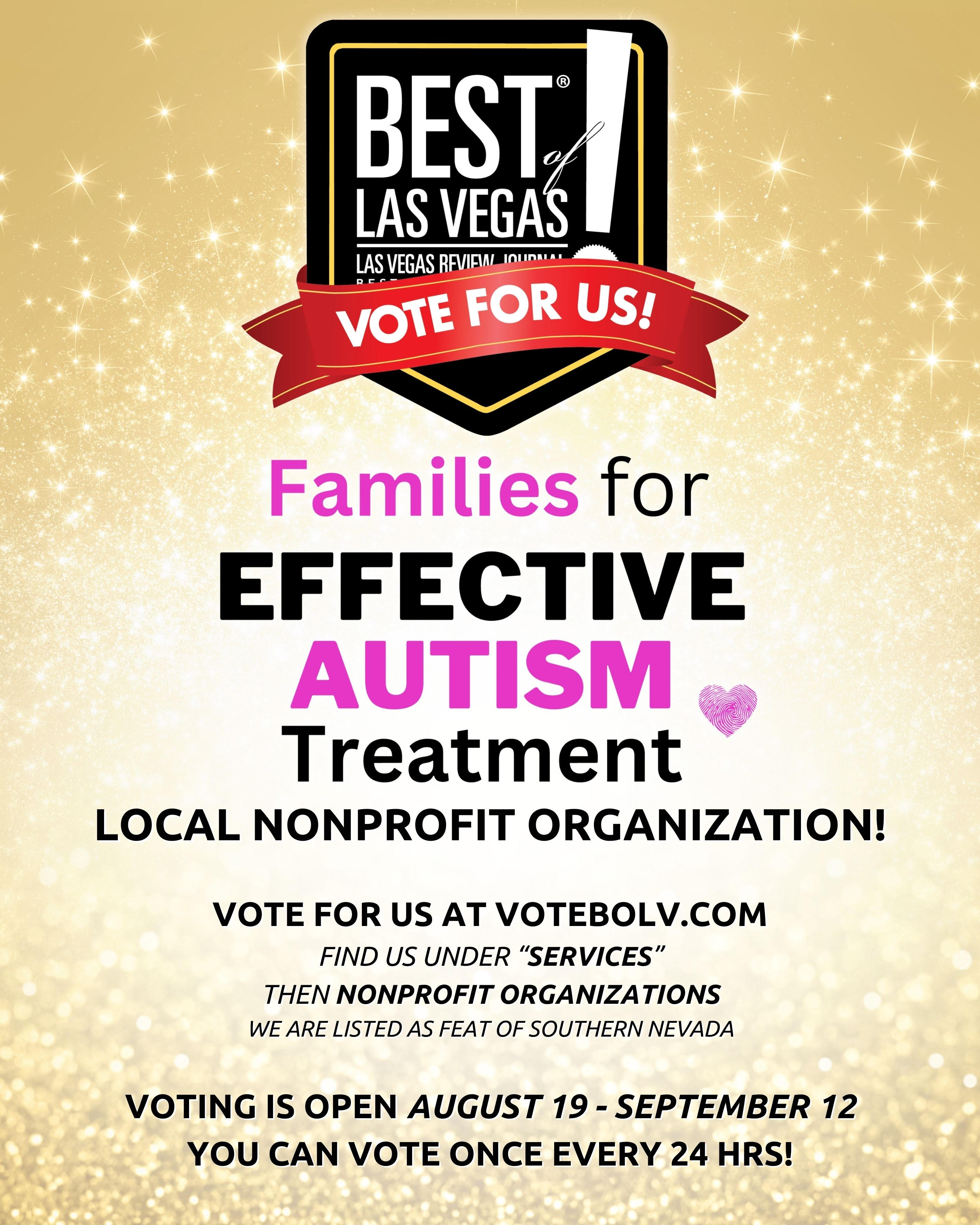 Best of Las Vegas Vote for Us Flyer